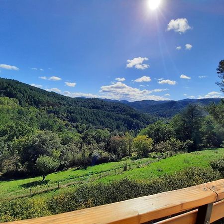 Chalet 14 Pers Avec Vue Panoramique Et Piscine Chauffee Genolhac 외부 사진