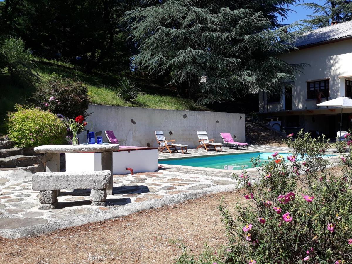 Chalet 14 Pers Avec Vue Panoramique Et Piscine Chauffee Genolhac 외부 사진