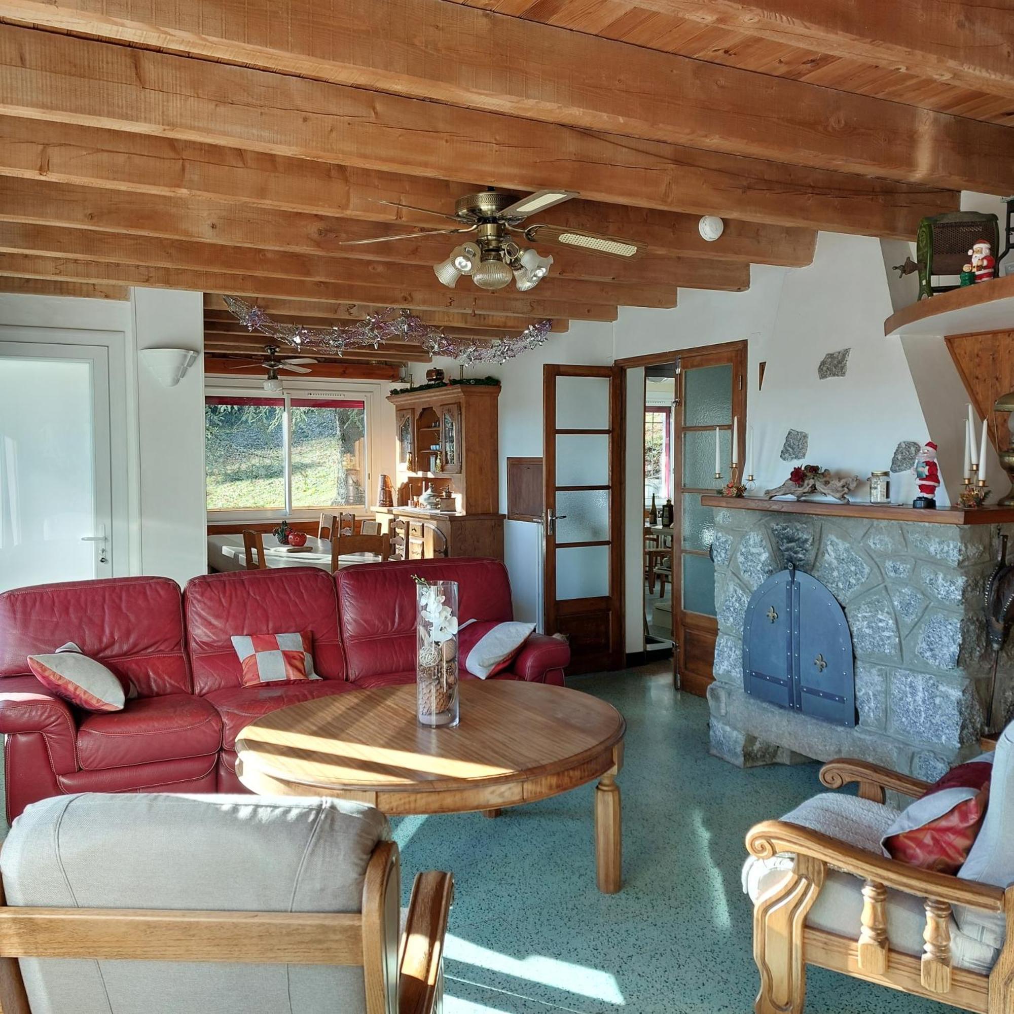 Chalet 14 Pers Avec Vue Panoramique Et Piscine Chauffee Genolhac 외부 사진